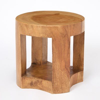 Lot 383 - Jose Zanine Caldas Pilao Oak Stool/Side Table