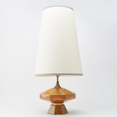 Lot 343 - Arturo Pano (Mexican, 1915-1981) Mahogany Table Lamp