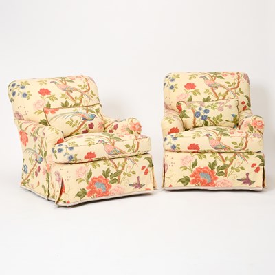 Lot 226 - Pair of Brunschwig & Fils Club Chairs