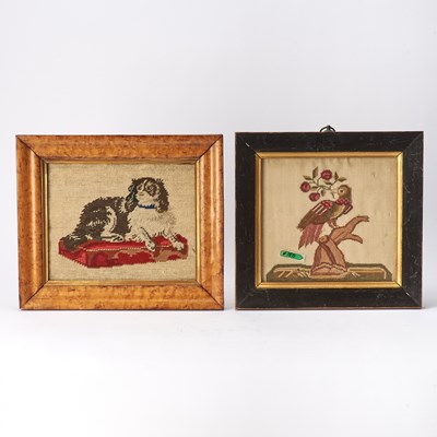 Lot 246 - Two Needlework Pictures of Animals