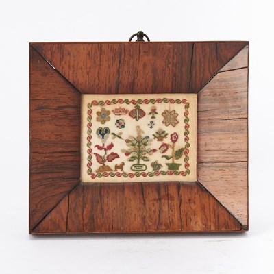 Lot 254 - Miniature Pictorial Needlework
