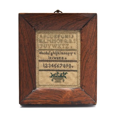 Lot 258 - Miniature Needlework Sampler