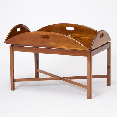 Lot 284 - George III Style Maple Butler's Tray Coffee Table