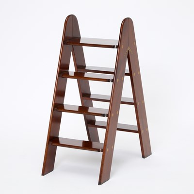 Lot 289 - Victorian Style Folding Mahogany Library Steps