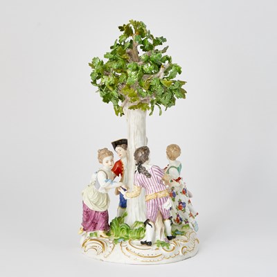 Lot 165 - Meissen Porcelain Figural Group