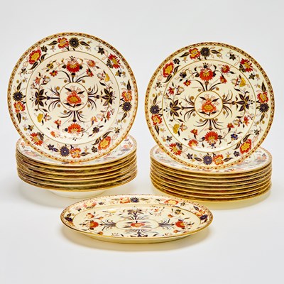 Lot 326 - Set of Eighteen Royal Crown Derby Porcelain Plates