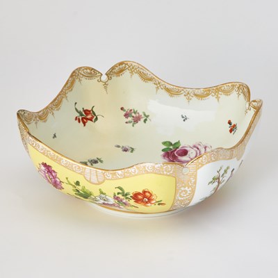 Lot 336 - Meissen Porcelain Square Bowl