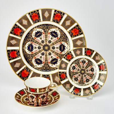 Lot 338 - Royal Crown Derby Imari Porcelain Partial Tea Service