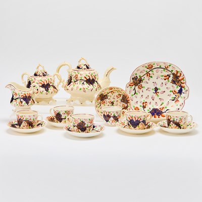 Lot 339 - Assembled Spode Porcelain Imari Painted Partial Tea Service