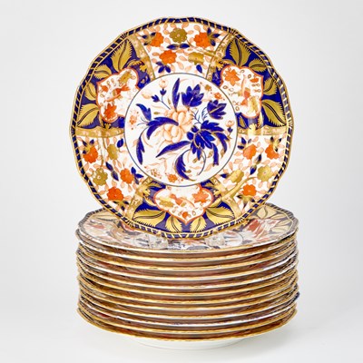 Lot 358 - Set of Thirteen Royal Crown Derby Porcelain Imari Plates