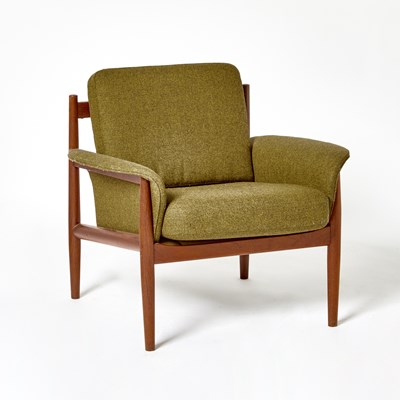 Lot 359 - Greta Jalk for France & Sons Upholstered Teak Armchair