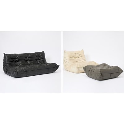 Lot 430 - Suite of Michael Ducaroy for Ligne Roset Upholstered "Togo" Furniture