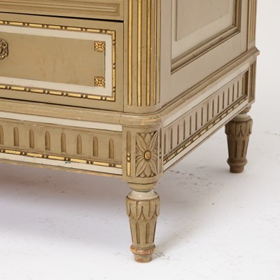Lot 268 - Louis XVI Style Marble Top Painted Commode