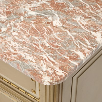 Lot 268 - Louis XVI Style Marble Top Painted Commode