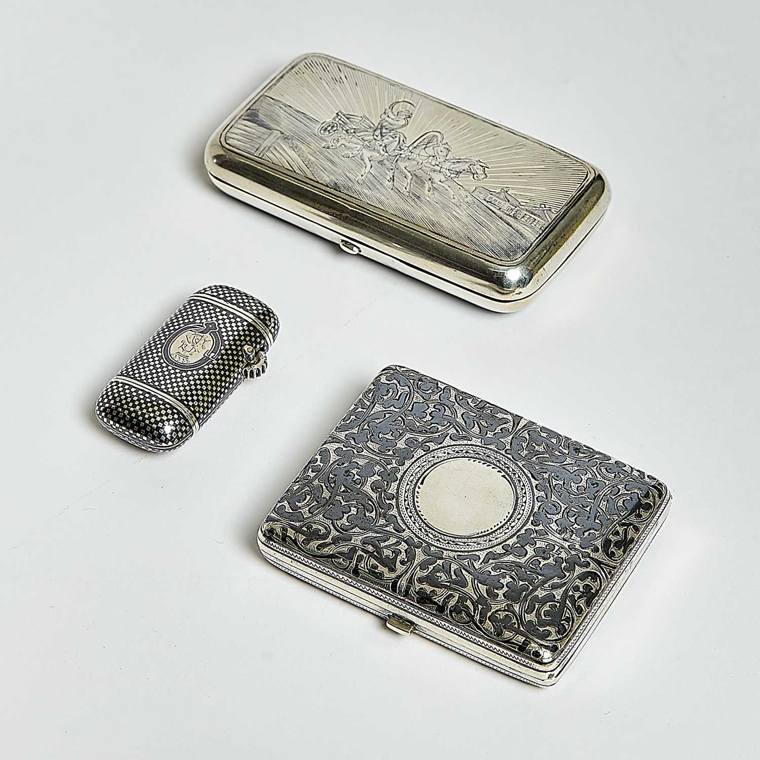 Lot 202 - Group of Silver and Niello Articles