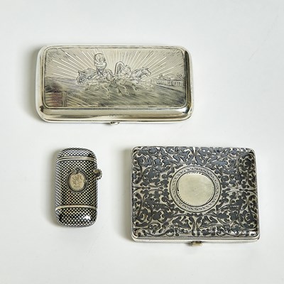 Lot 202 - Group of Silver and Niello Articles