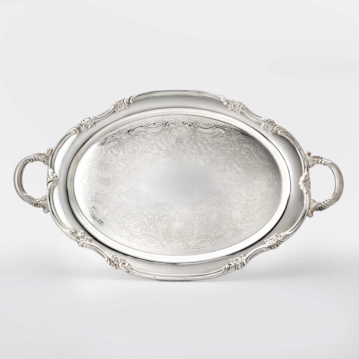 Lot 232 - Reed & Barton Silver Plated Two Handled Tray