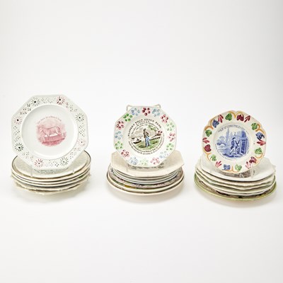Lot 182 - Group of Children's Nursery Pottery Plates