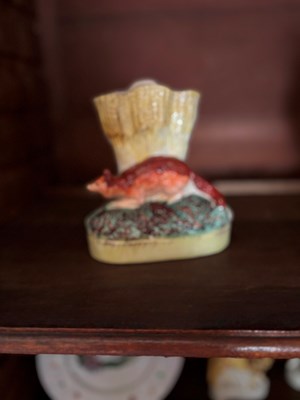 Lot 103 - Group of Staffordshire Figures of Foxes