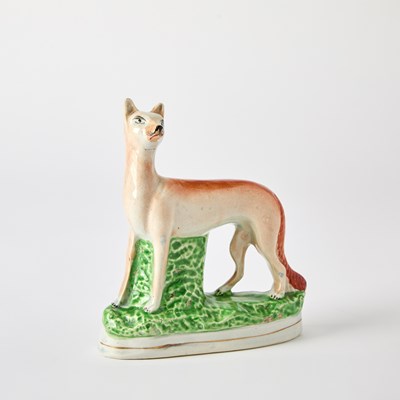 Lot 103 - Group of Staffordshire Figures of Foxes