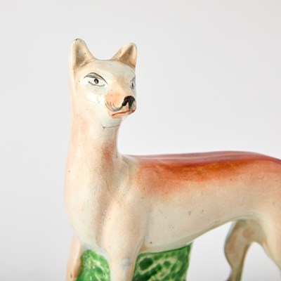 Lot 103 - Group of Staffordshire Figures of Foxes
