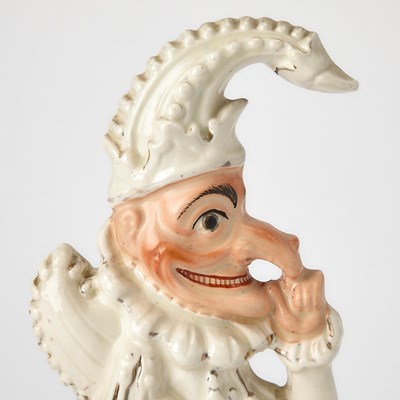 Lot 93 - Staffordshire Flatback Group of Punch and His Dog