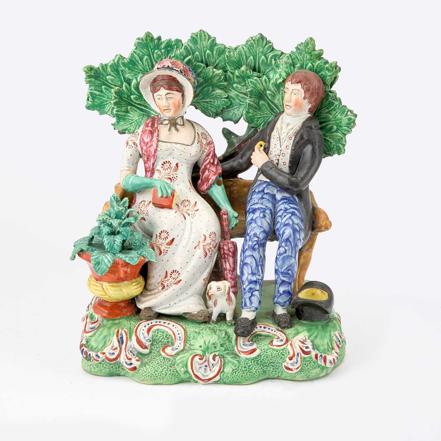 Lot 84 - Staffordshire Pearlware Group of 'Persuasion'