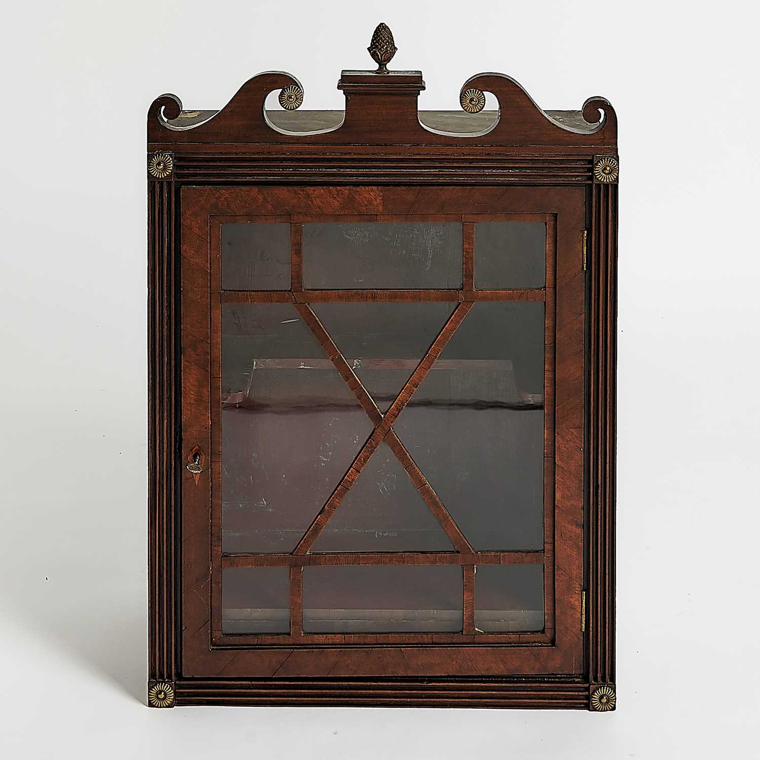 Lot 144 - George III Mahogany Hanging Glazed Cabinet