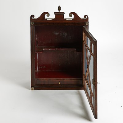 Lot 144 - George III Mahogany Hanging Glazed Cabinet