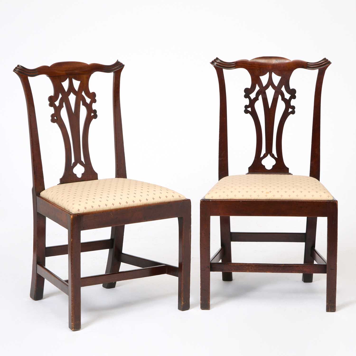Lot 115 - Pair of George III Mahogany Side Chairs