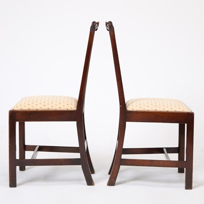 Lot 115 - Pair of George III Mahogany Side Chairs