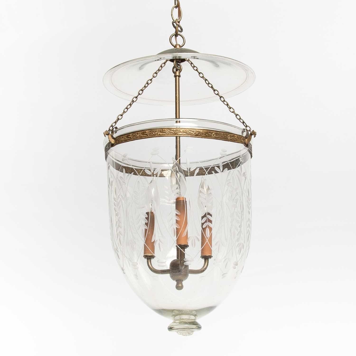 Lot 145 - Regency Style Cut-Glass Lantern