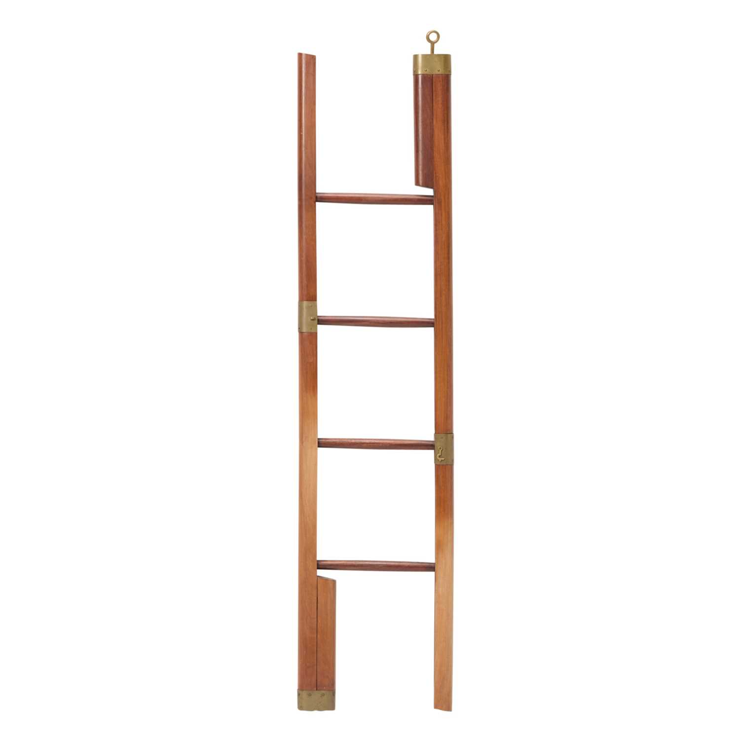 Lot 104 - Regency Style Library Pole Ladder