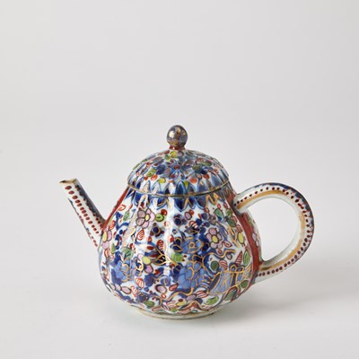 Lot 143 - Group of "Clobbered" Porcelain Teawares