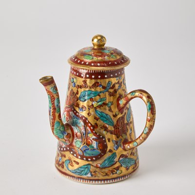 Lot 143 - Group of "Clobbered" Porcelain Teawares