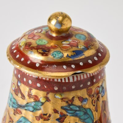 Lot 143 - Group of "Clobbered" Porcelain Teawares
