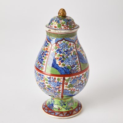 Lot 143 - Group of "Clobbered" Porcelain Teawares