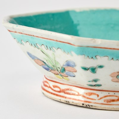 Lot 140 - Two Chinese Famille Rose Porcelain Table Articles