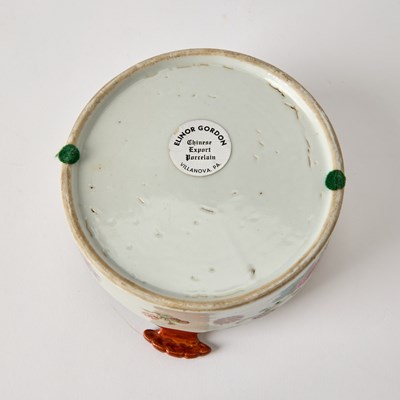 Lot 140 - Two Chinese Famille Rose Porcelain Table Articles