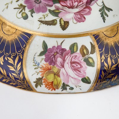 Lot 142 - Pair of English Porcelain and Brass-Mounted Single-Branch Wall-Lights