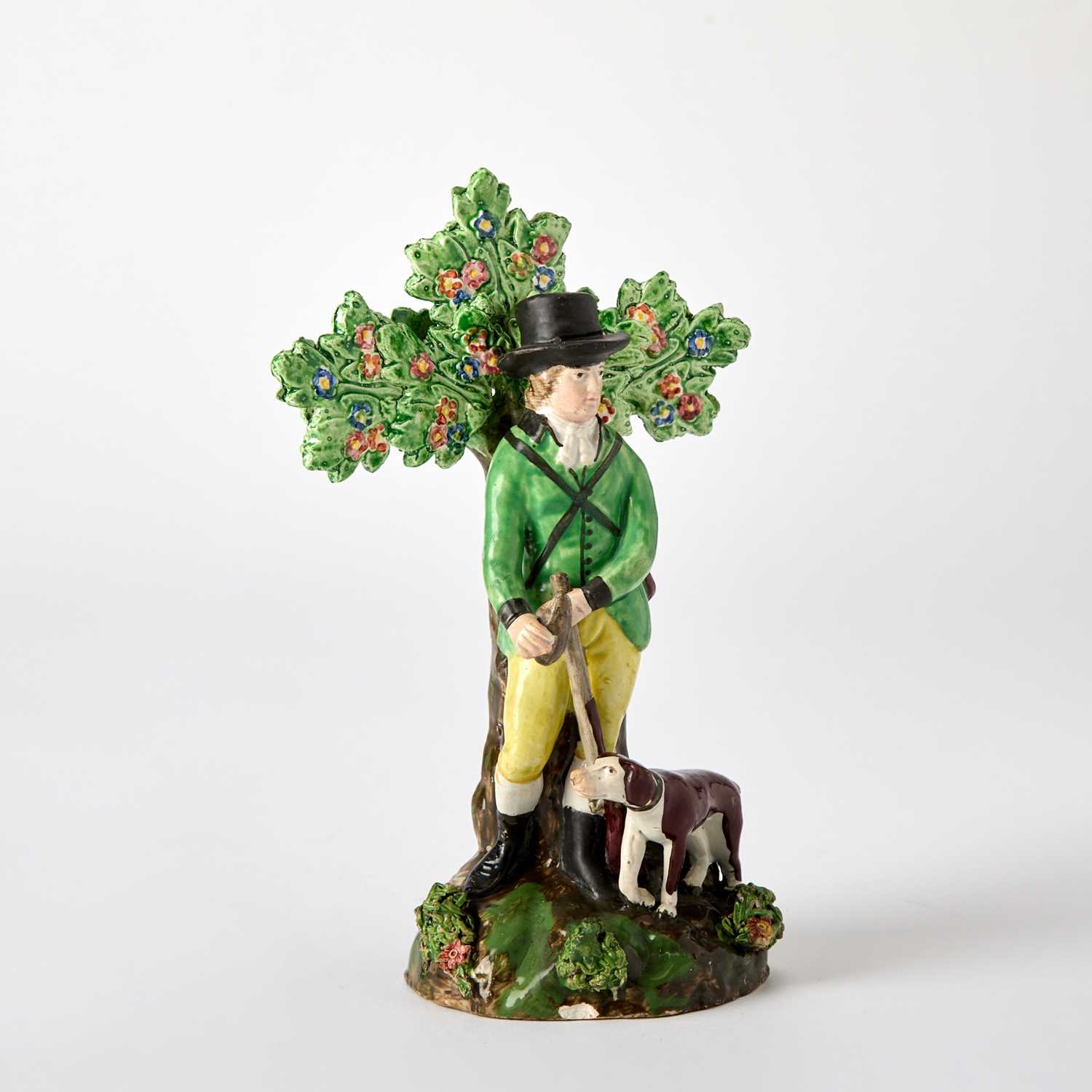 Lot 92 - Staffordshire Figure of a Gentleman with Dog