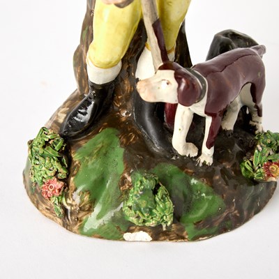 Lot 92 - Staffordshire Figure of a Gentleman with Dog
