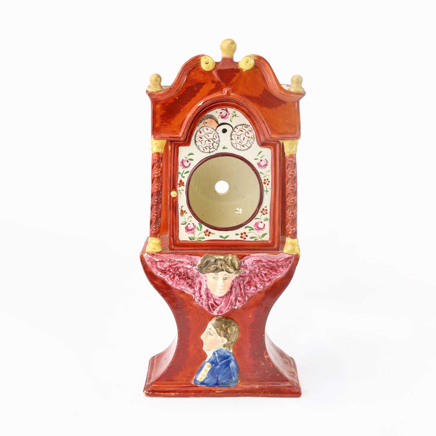 Lot 94 - Staffordshire Red-Glazed Pocket Watch Holder
