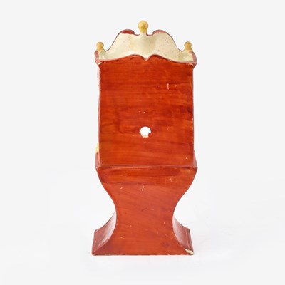 Lot 94 - Staffordshire Red-Glazed Pocket Watch Holder