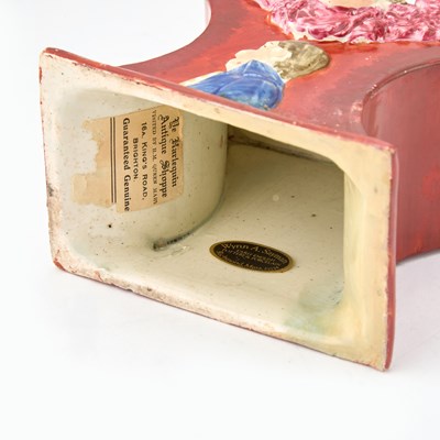 Lot 94 - Staffordshire Red-Glazed Pocket Watch Holder