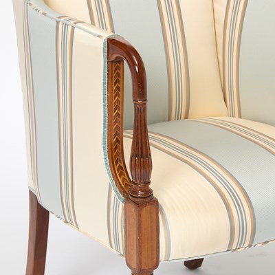 Lot 137 - Federal Style Inlaid Mahogany Armchair