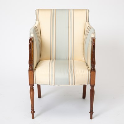 Lot 137 - Federal Style Inlaid Mahogany Armchair