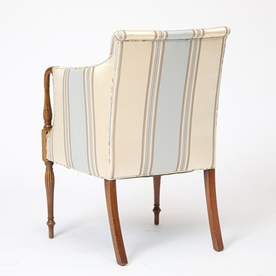 Lot 137 - Federal Style Inlaid Mahogany Armchair