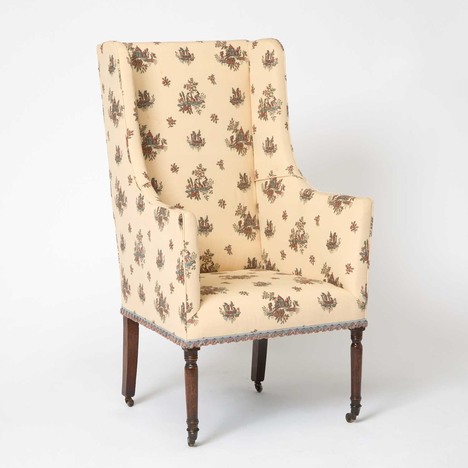 Lot 138 - Federal Style Upholstered Mahogany Armchair