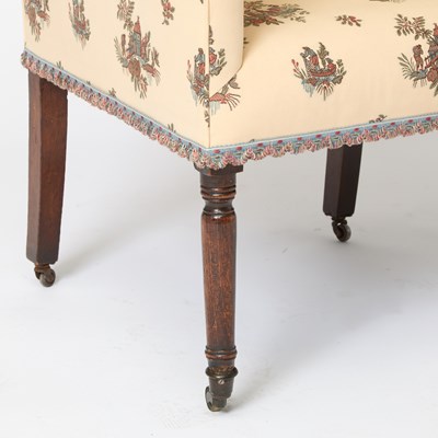 Lot 138 - Federal Style Upholstered Mahogany Armchair